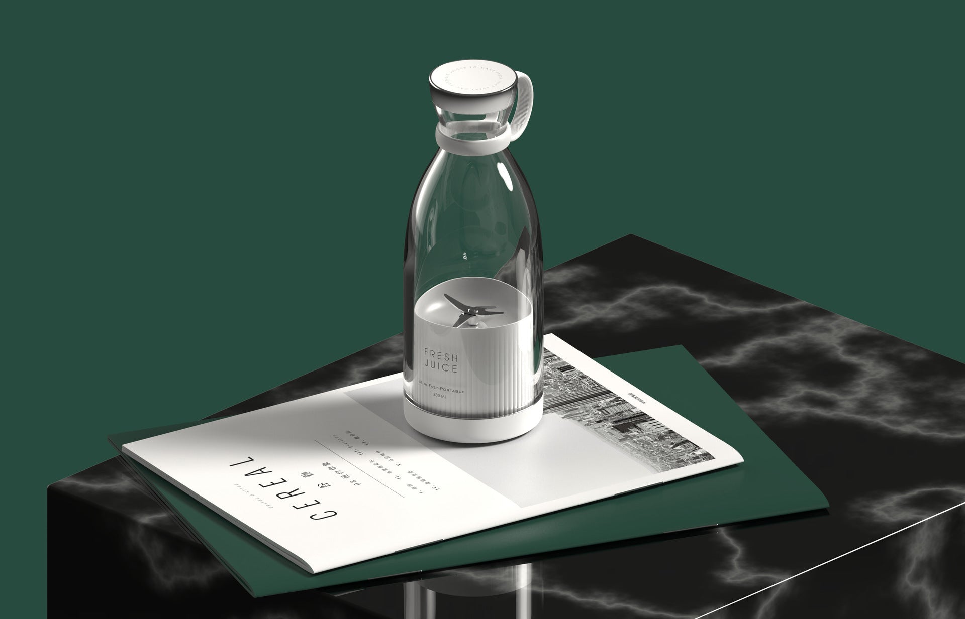 Portable Electric Juicer Blender – USB Rechargeable Smoothie Maker Cup (350ML)