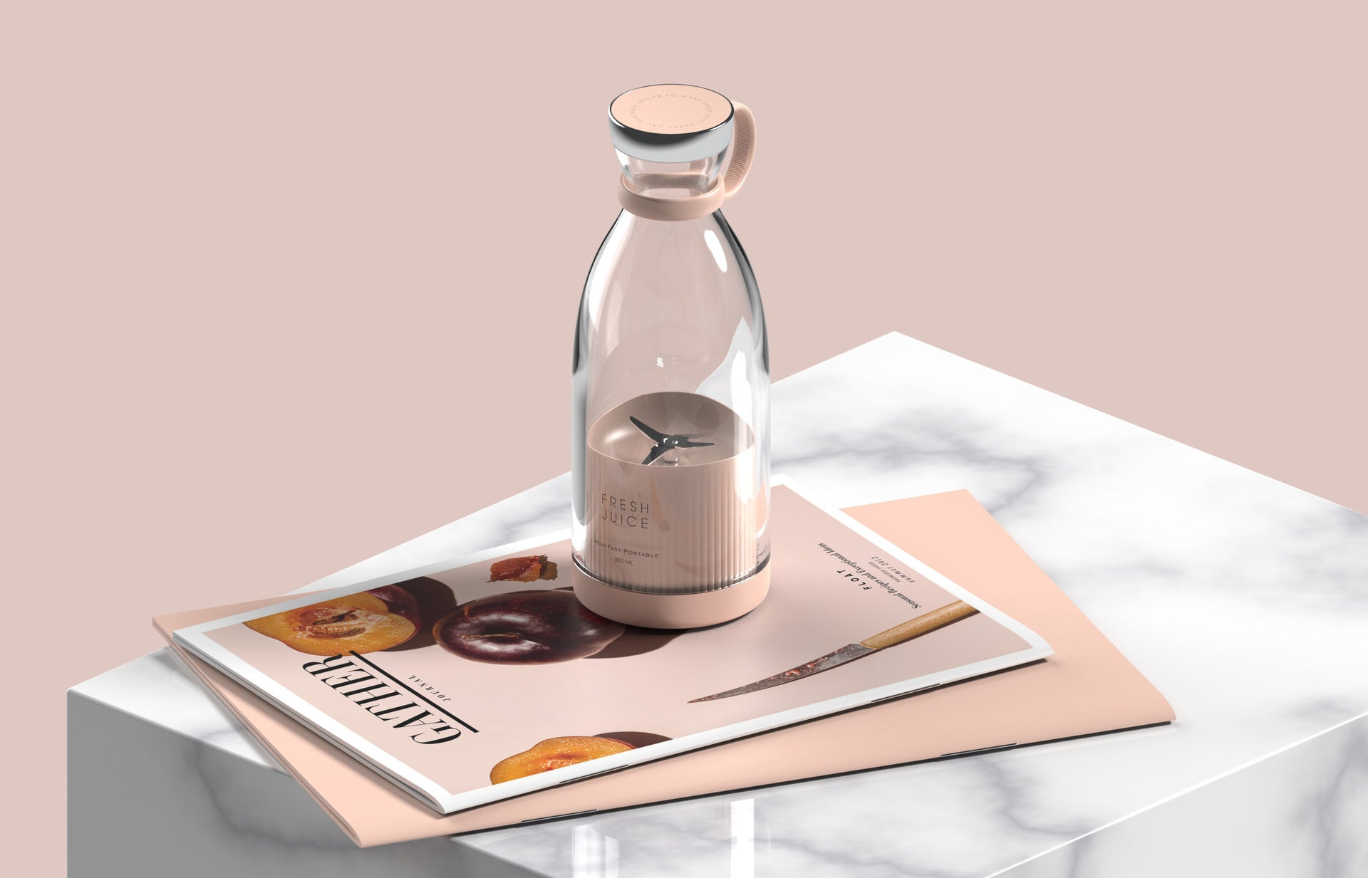 Portable Electric Juicer Blender – USB Rechargeable Smoothie Maker Cup (350ML)