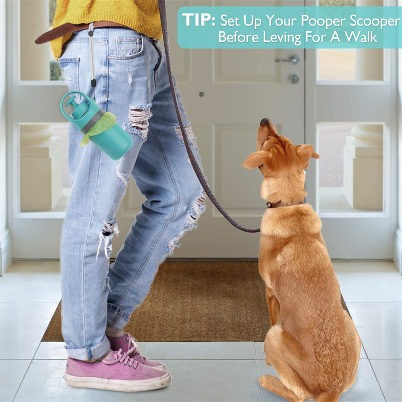 Portable Lightweight Dog Pooper Scooper with Bag Dispenser