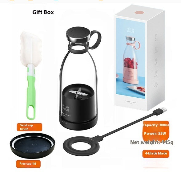 Portable Electric Juicer Blender – USB Rechargeable Smoothie Maker Cup (350ML)
