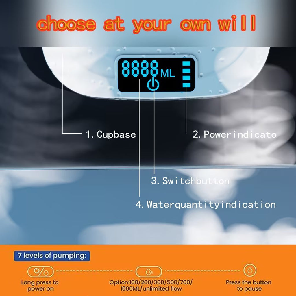 Automatic Water Dispenser with Stand – Rechargeable Desktop Water Pump