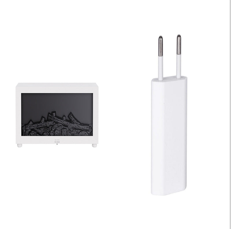 Flame Aromatherapy Diffuser – 3D Firelight Essential Oil Humidifier with Large Mist Output