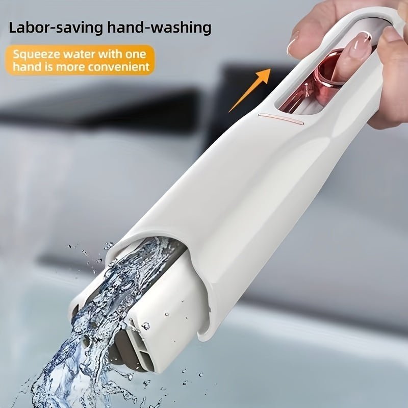 Portable Mini Cleaning Mop – Hand-Free Absorbent Multifunctional Sponge Mop for Home, Kitchen & Car
